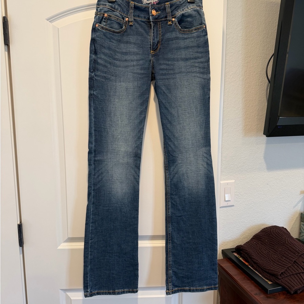 Wrangler Women's Blue Boot Cut Jeans - Faded Indigo